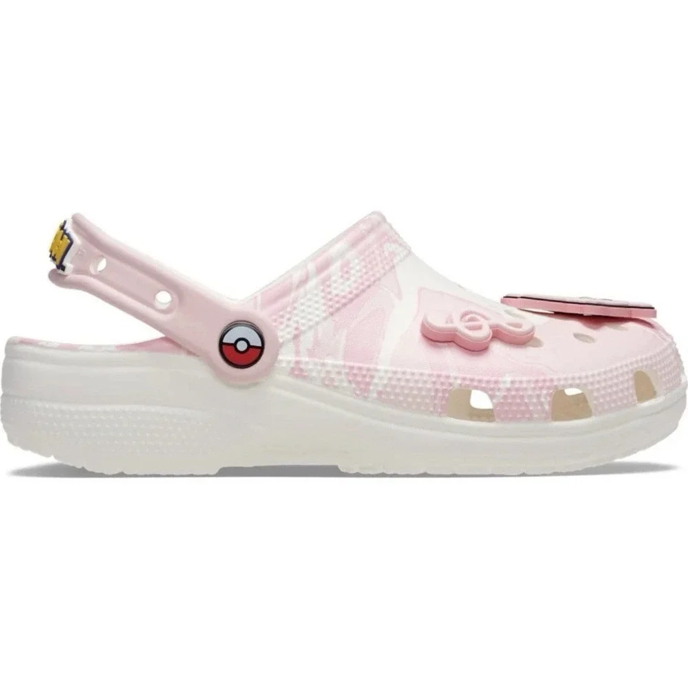 Crocs Pokemon Jigglypuff Classic Clogs Pink Light Up Mens‎ Size 10 W 12  NWB